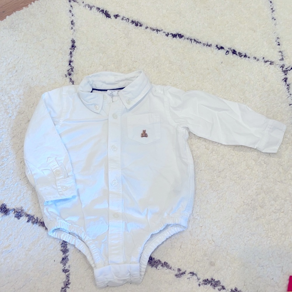 Baby Oxford Button-Up Bodysuit